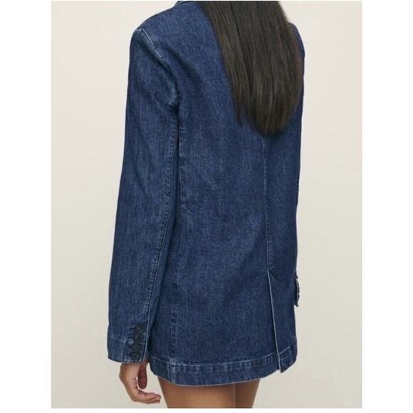 Reformation Elsa Relaxed Denim Blazer Size: M NWT BZ - Picture 2 of 6